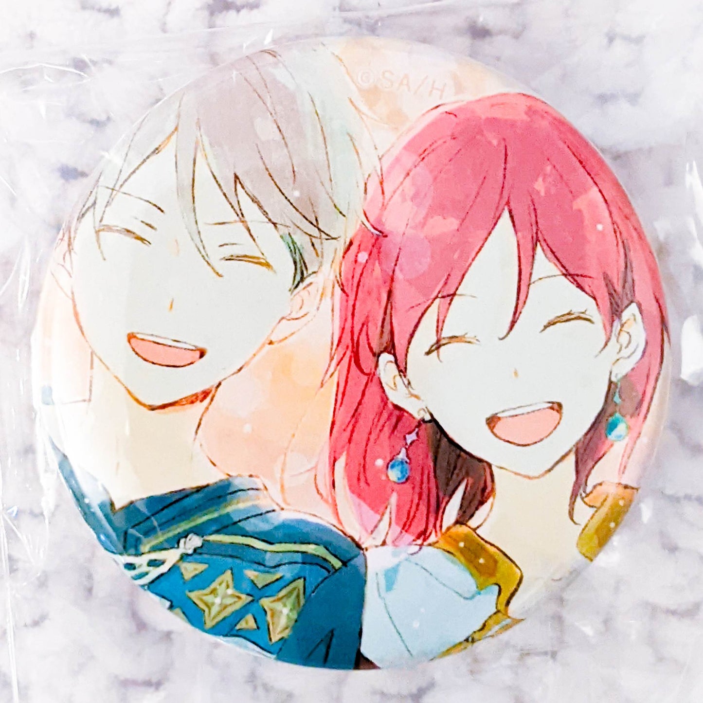 Shirayuki & Zen Wisteria - Snow White With The Red Hair Anime Pin Badge Button