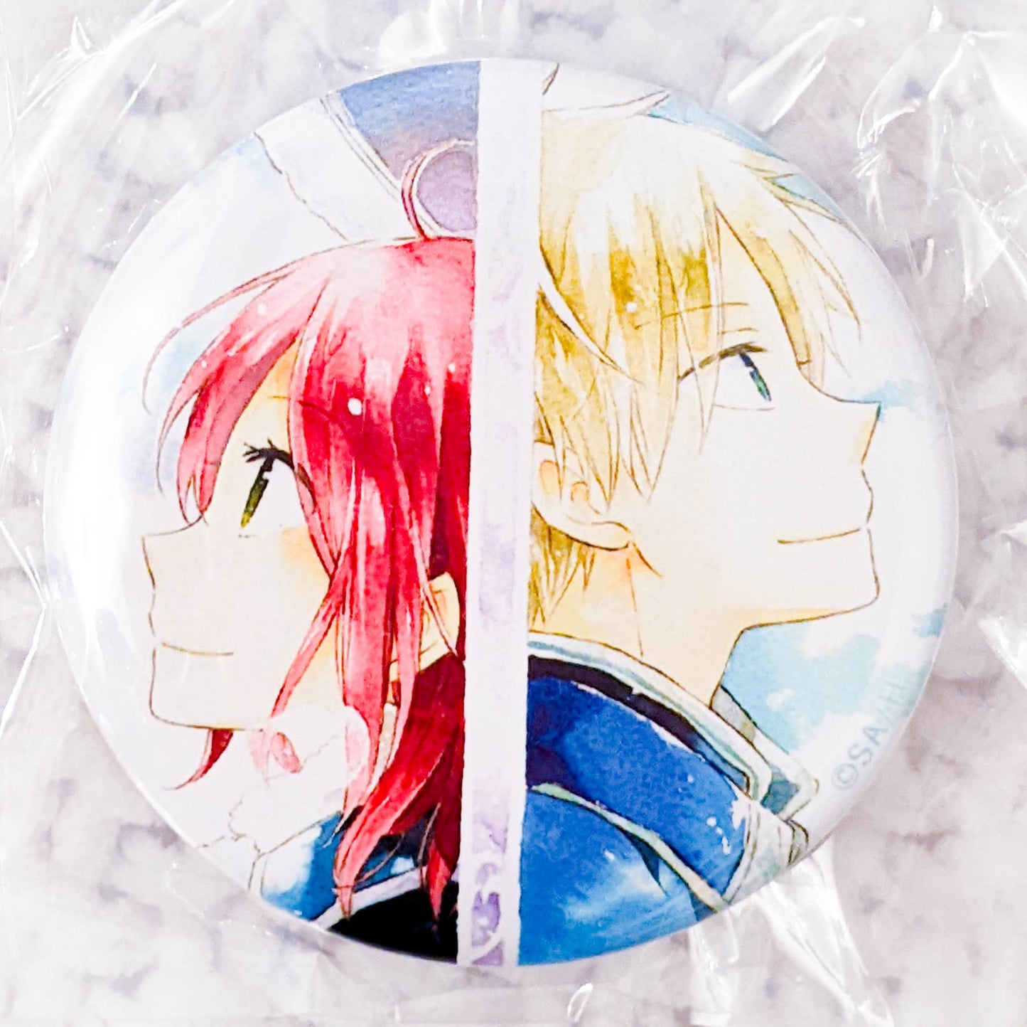 Shirayuki & Zen Wisteria - Snow White With The Red Hair Anime Pin Badge Button