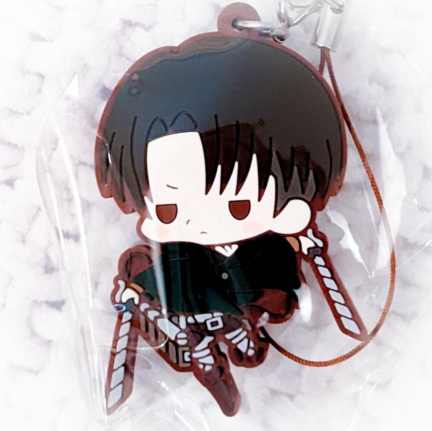 Levi Ackerman - Attack on Titan Anime Keychain Rubber Strap