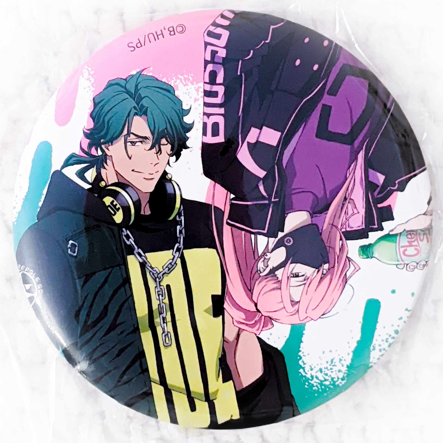 Joe & Cherry Blossom - SK8 The Infinity Anime Street Art Big Pin Badge Button
