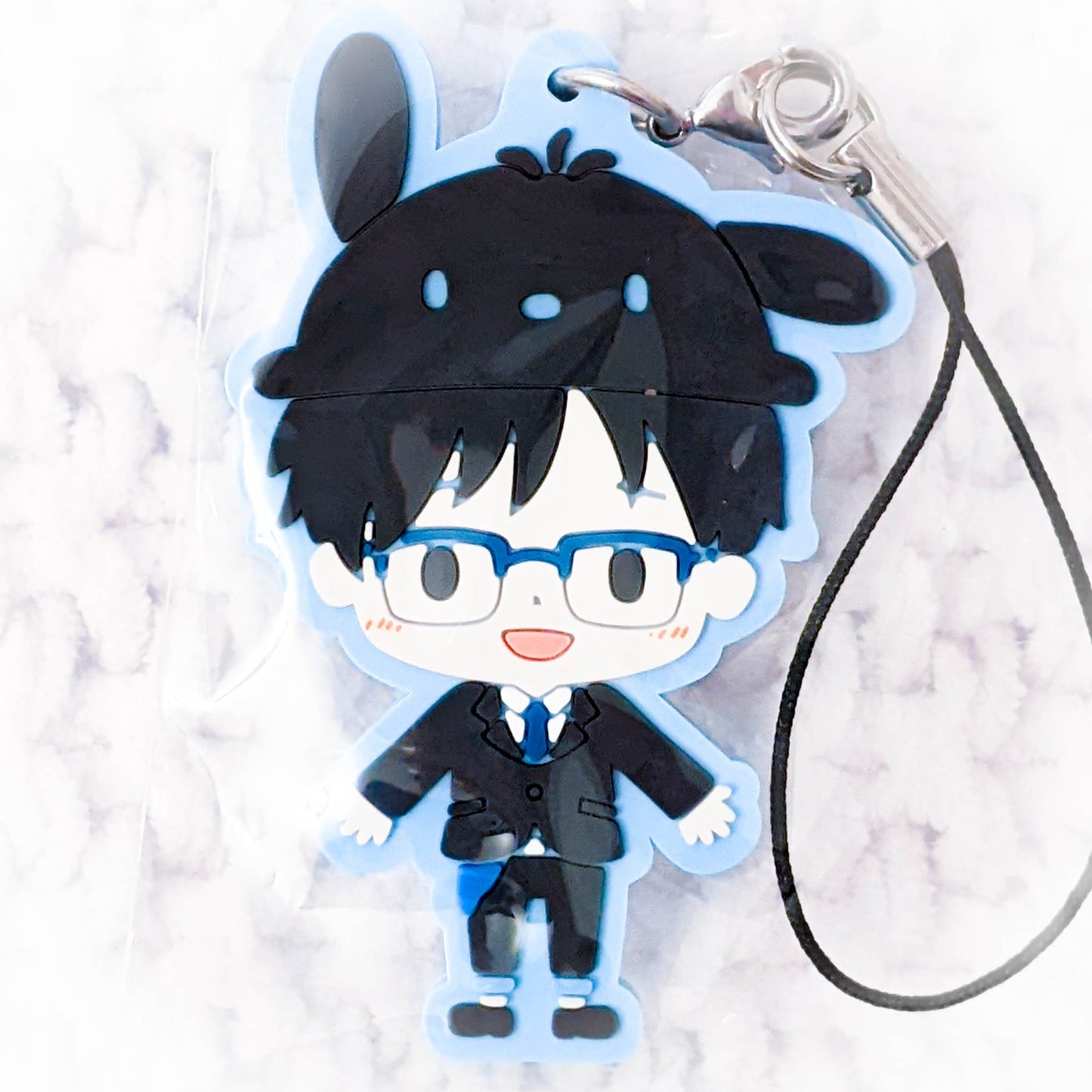 Yuri Katsuki x Pochacco - Yuri!!! On Ice x Sanrio Anime Keychain Rubber Strap