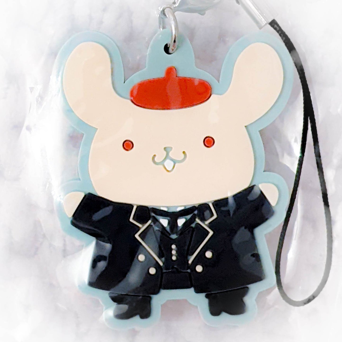 Victor Nikiforov x Pompompurin - Yuri!!! On Ice x Sanrio Anime Keychain Rubber Strap