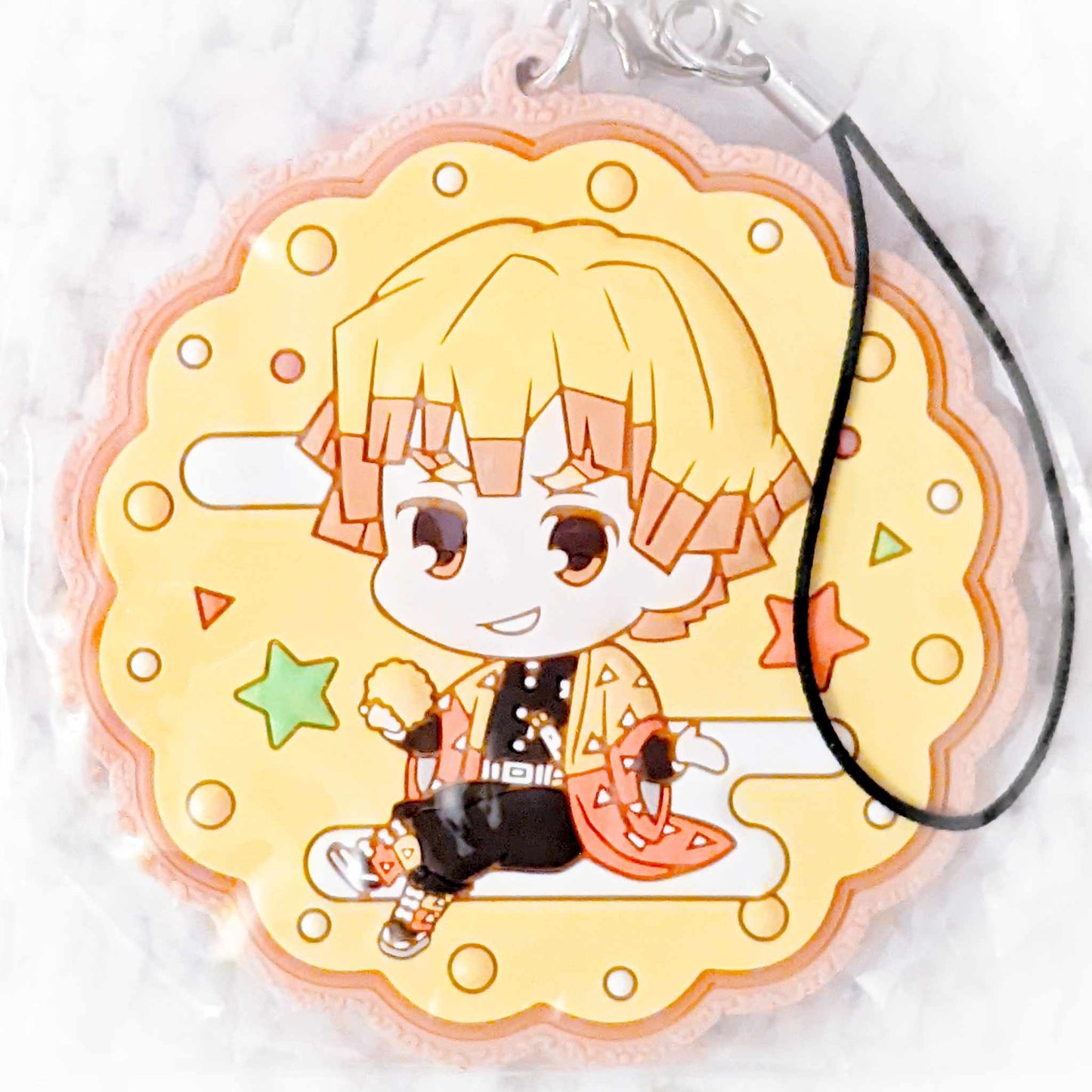 Zenitsu Agatsuma - Kimetsu no Yaiba Demon Slayer Cookie Rubber Strap