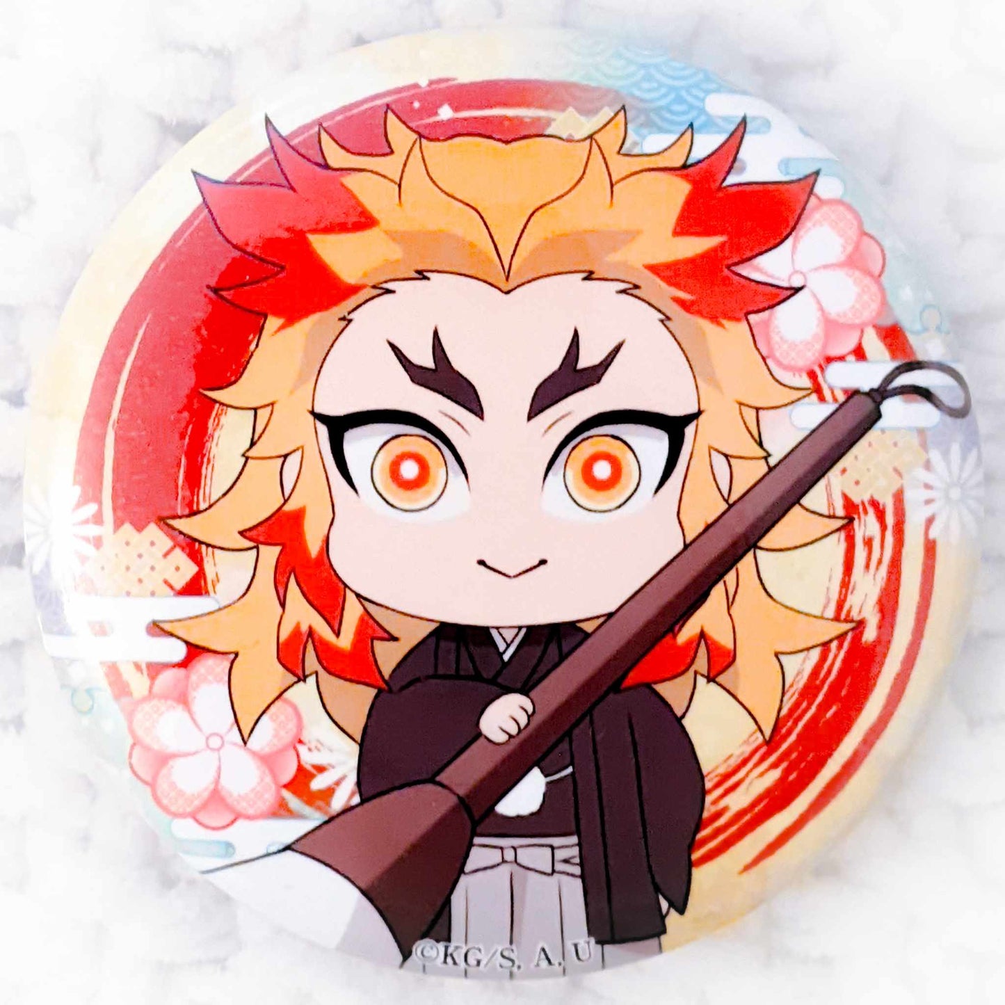 Kyojuro Rengoku - Demon Slayer Kimetsu no Yaiba Pin Badge Button