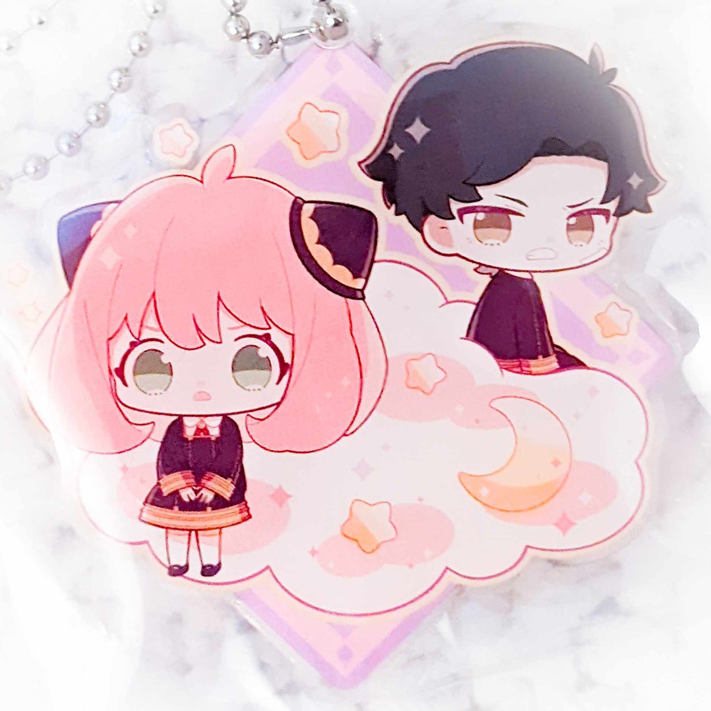 Anya Forger & Damian Desmond - SPY x FAMILY Anime Pukutto! Acrylic Keychain