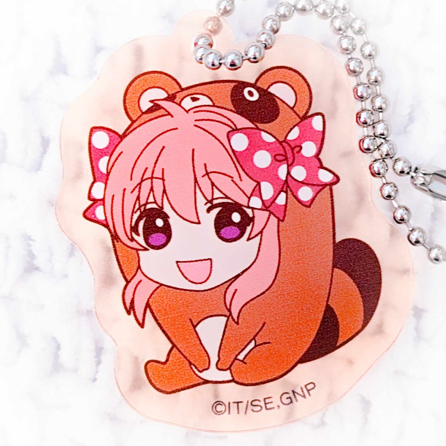 Sakura Chiyo - Monthly Girls' Nozaki-kun Anime Tanuki Acrylic Keychain