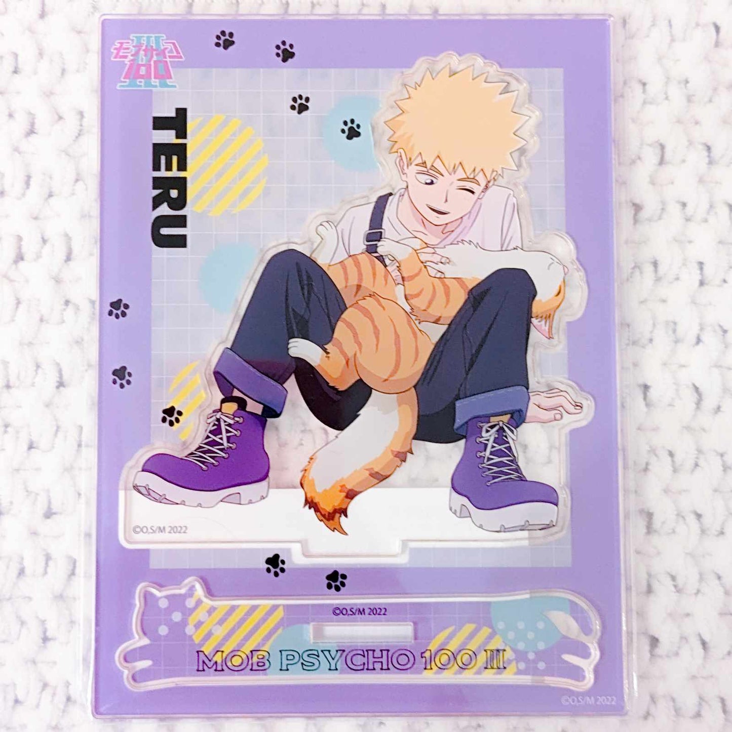 Teruki Hanazawa - Mob Psycho 100 Anime Friends With Cat Acrylic Stand