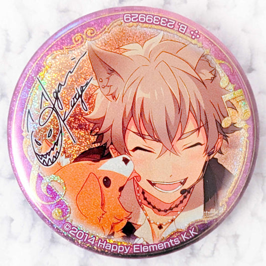 Koga Oogami - Ensemble Stars! UNDEAD Anime Glitter Pin Badge Button