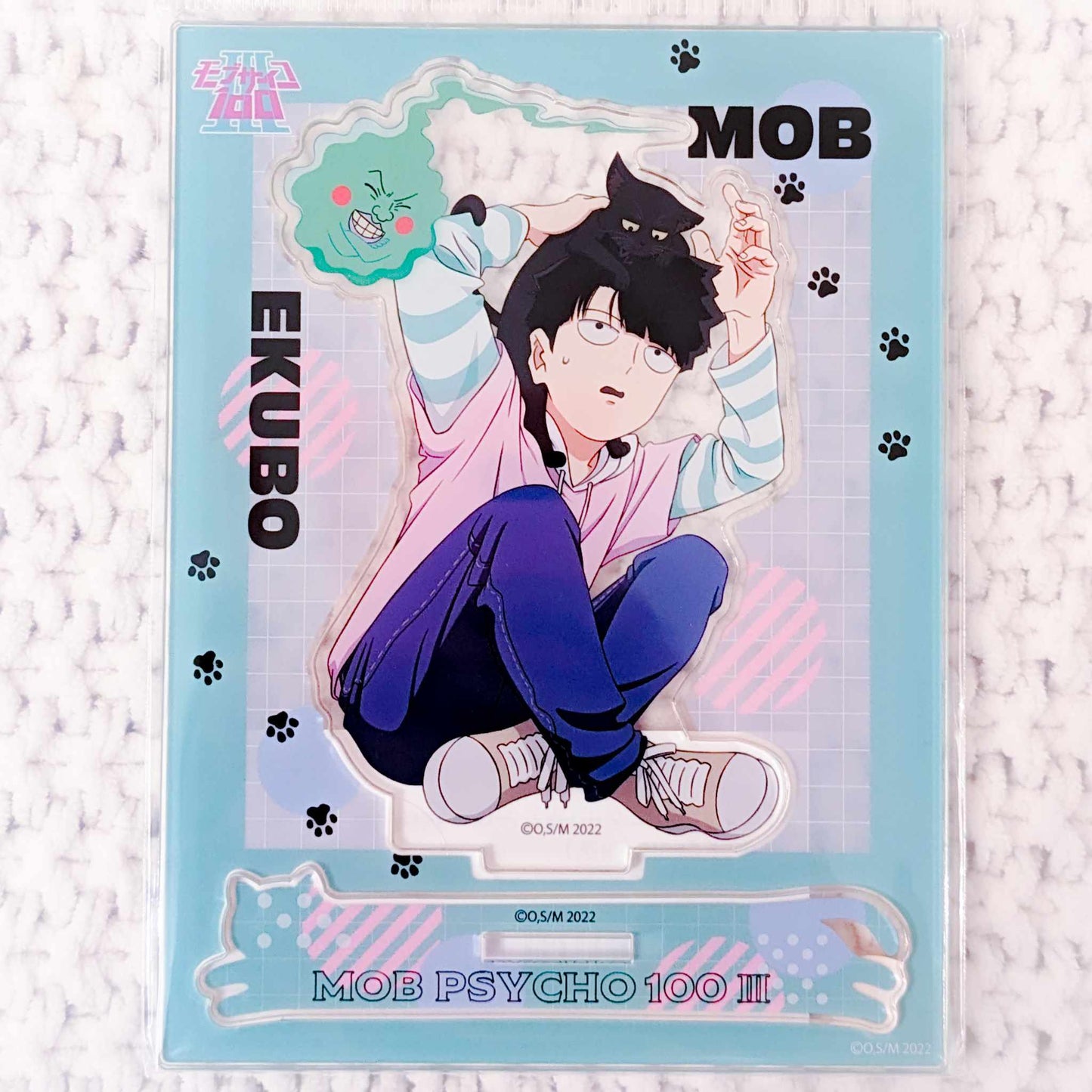 Shigeo Kageyama & Ekubo - Mob Psycho 100 Anime Friends With Cat Acrylic Stand