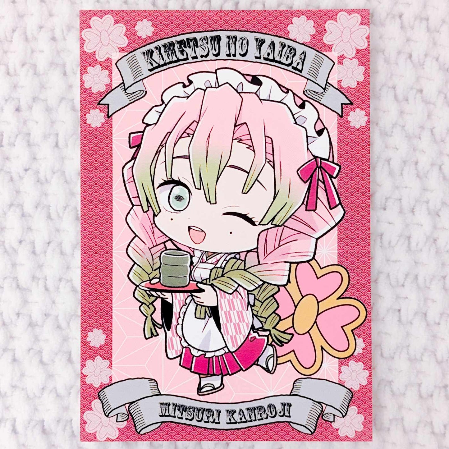 Mitsuri Kanroji - Demon Slayer Kimetsu no Yaiba Anime Art Postcard