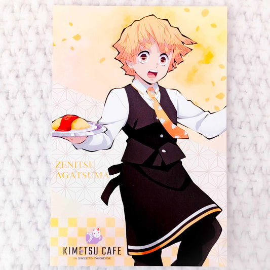 Zenitsu Agatsuma - Demon Slayer Kimetsu no Yaiba x Sweets Paradise Cafe Anime Art Postcard