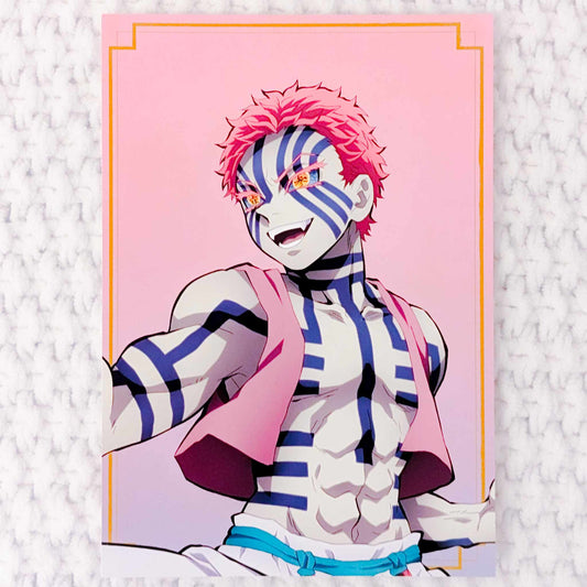 Akaza - Demon Slayer Kimetsu no Yaiba Anime Art Postcard