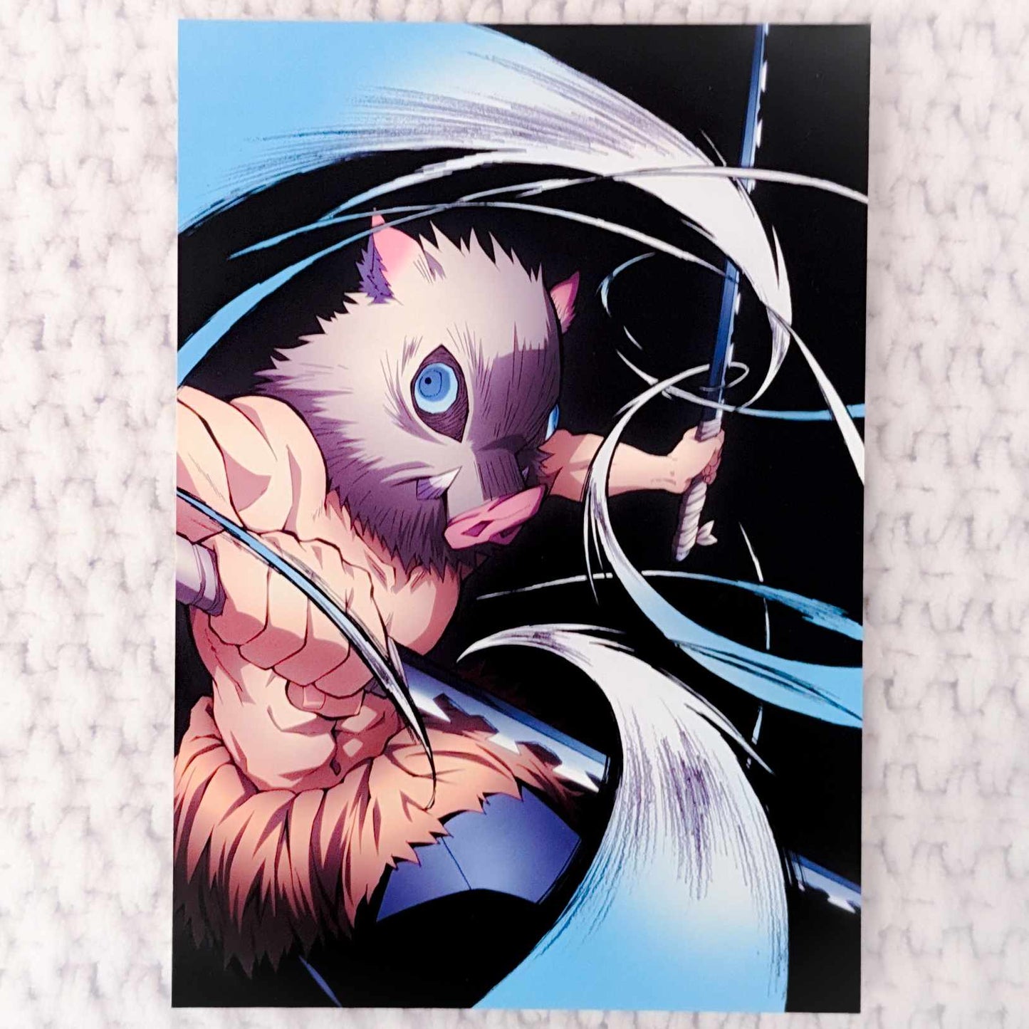 Inosuke Hashibira - Demon Slayer Kimetsu no Yaiba Anime Art Postcard