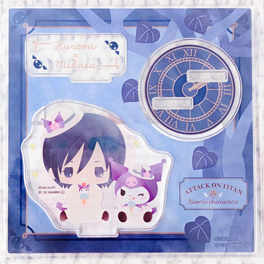 Mikasa Ackerman x Kuromi - Attack on Titan x Sanrio Collab Anime Acrylic Stand
