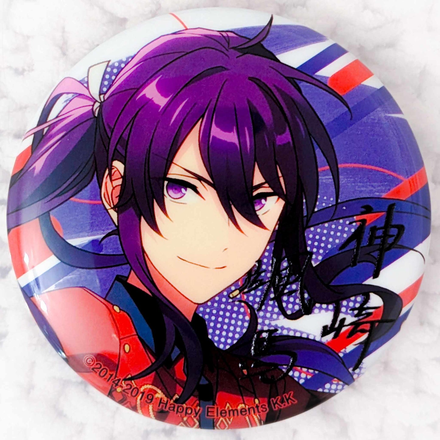 Souma Kanzaki - Ensemble Stars! AKATSUKI Anime Autograph Pin Badge Button
