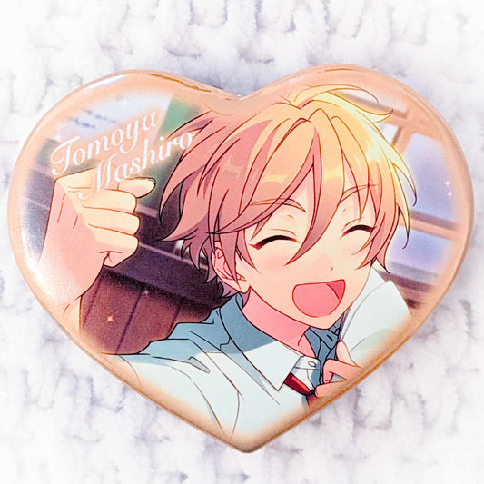 Tomoya Mashiro - Ensemble Stars! Ra*bits Anime Heart Shaped Pin Badge Button
