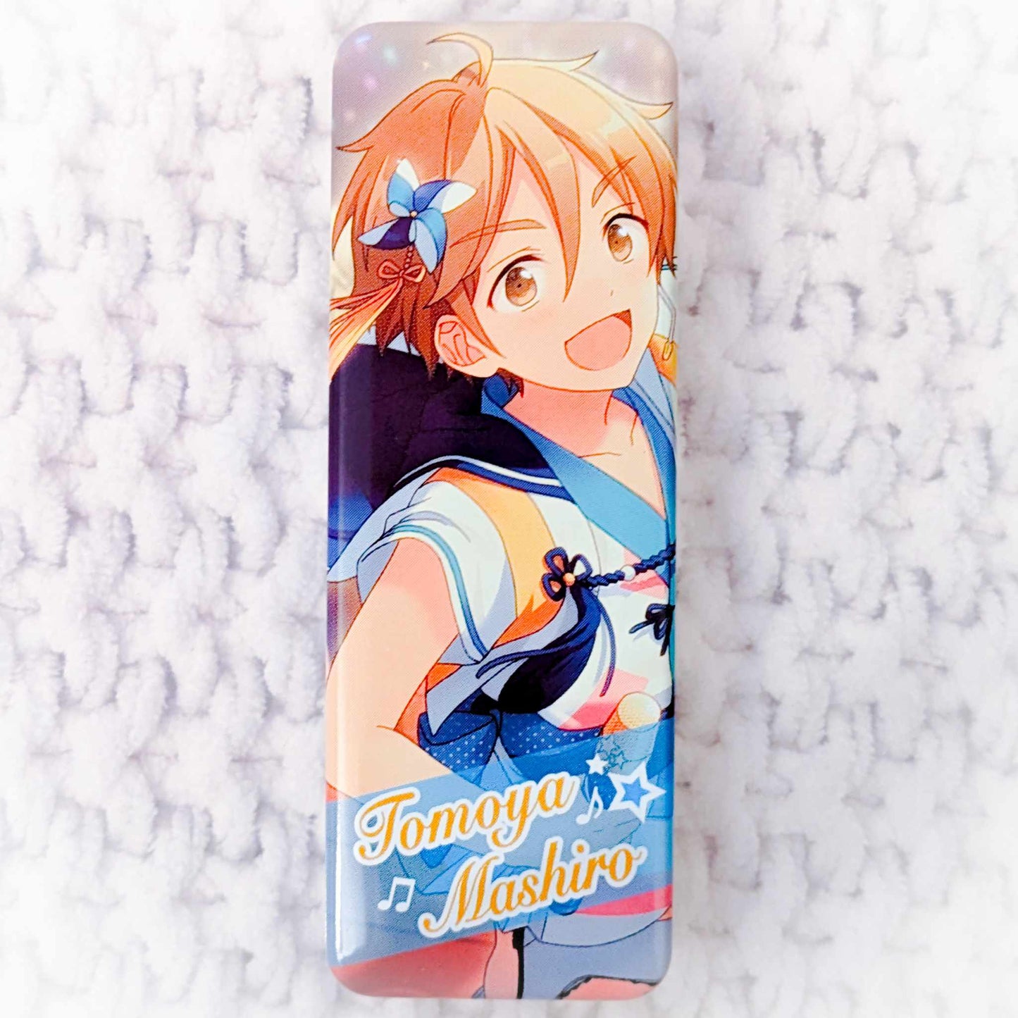Tomoya Mashiro - Ensemble Stars! Ra*bits Anime Rectangle Shaped Pin Badge Button
