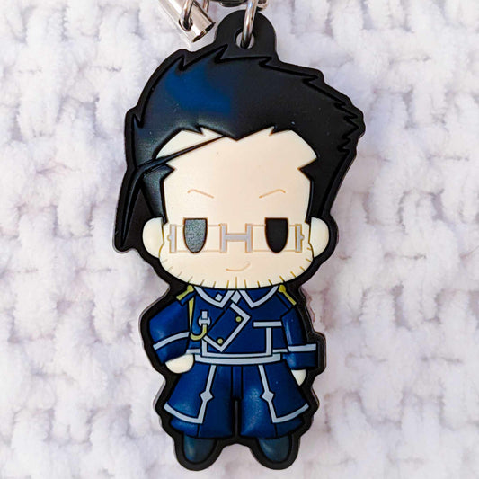 Maes Hughes - Fullmetal Alchemist Brotherhood Anime D4 Keychain Rubber Strap