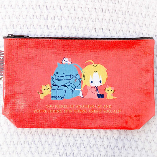 Edward & Alphonse Elric - Fullmetal Alchemist x Sanrio Anime Flat Zipper Pouch