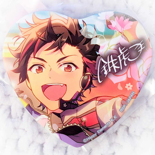 Tetora Nagumo - Ensemble Stars! RYUSEITAI Anime Heart Shaped Pin Badge Button