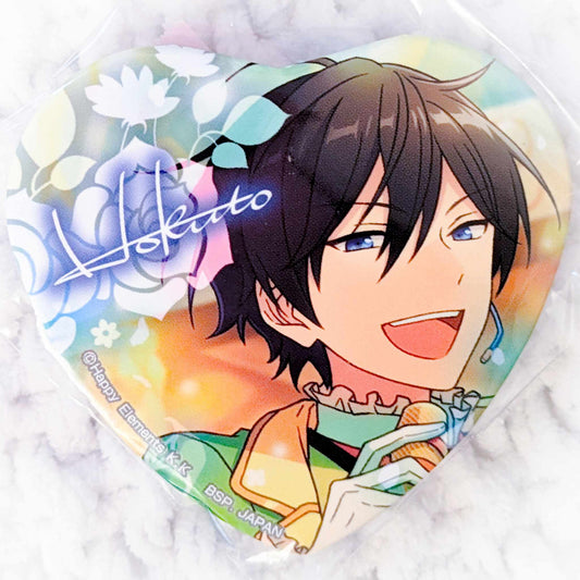 Hokuto Hidaka - Ensemble Stars! Trickstar Anime Heart Shaped Pin Badge Button