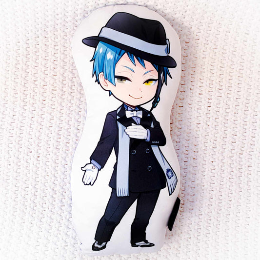 Jade Leech - Disney Twisted Wonderland Anime Diecut Chibi Pillow Cushion