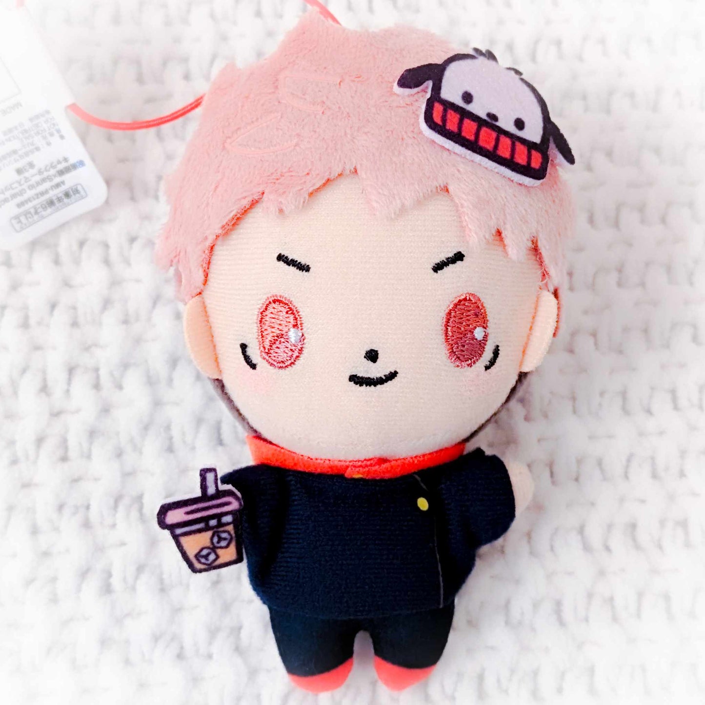 Yuji Itadori x Pochacco - Jujutsu Kaisen x Sanrio Anime Mini Plush Strap