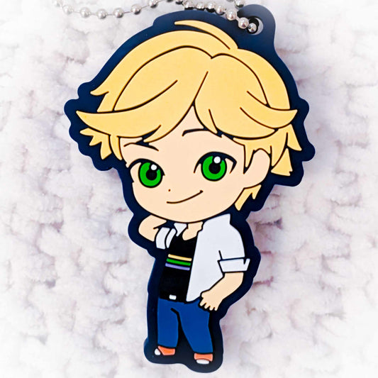 Adrien Agreste - Miraculous Ladybug Rubber Strap Keychain