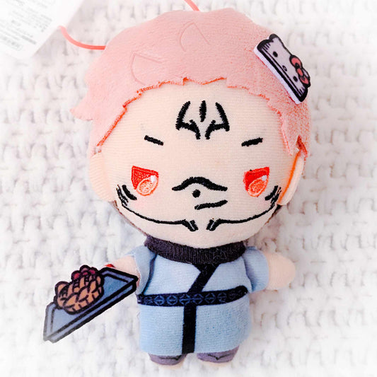 Ryomen Sukuna x Hello Kitty - Jujutsu Kaisen x Sanrio Anime Mini Plush Strap