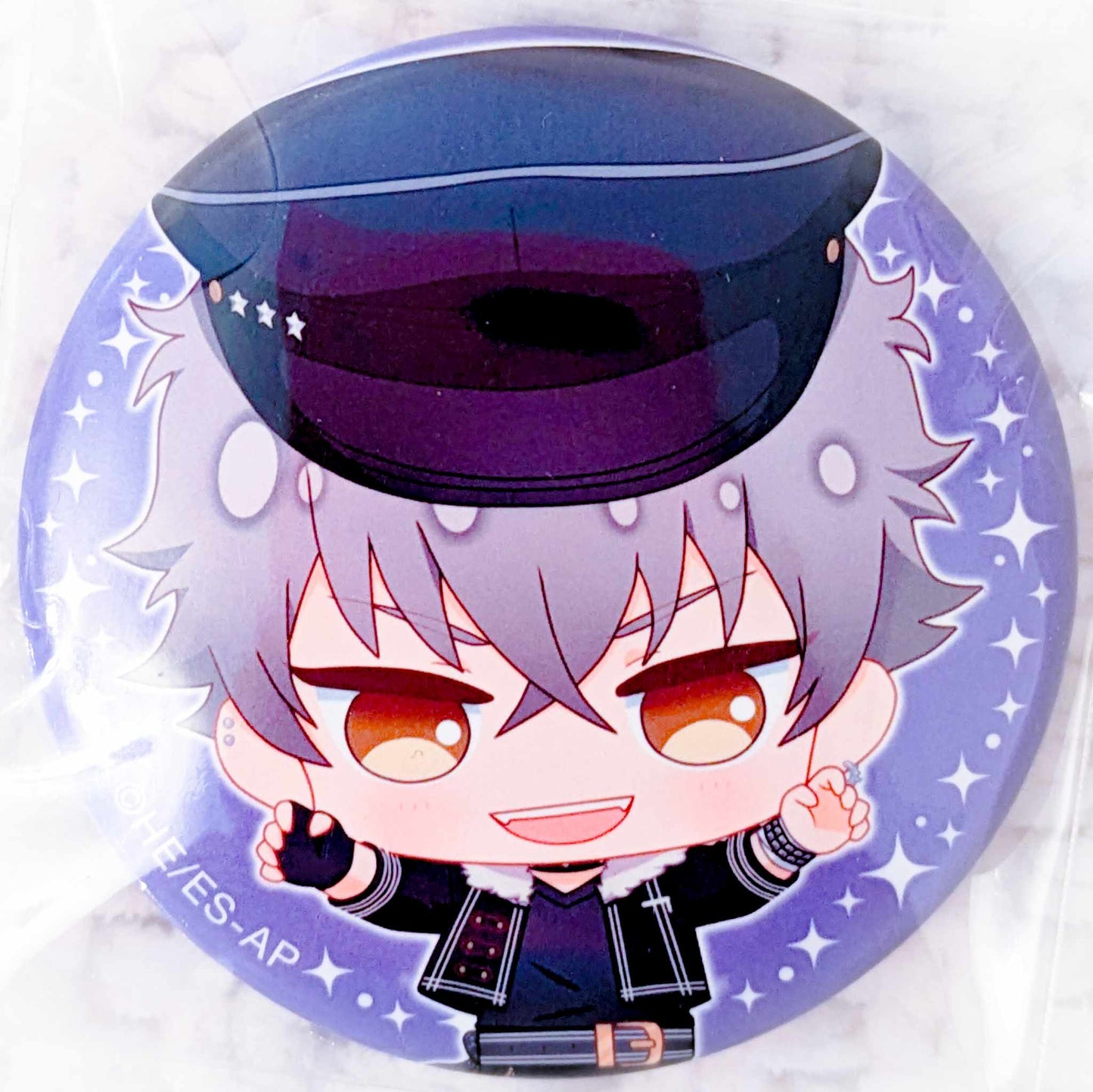 Koga Oogami - Ensemble Stars! UNDEAD Anime Chibi Pin Badge Button