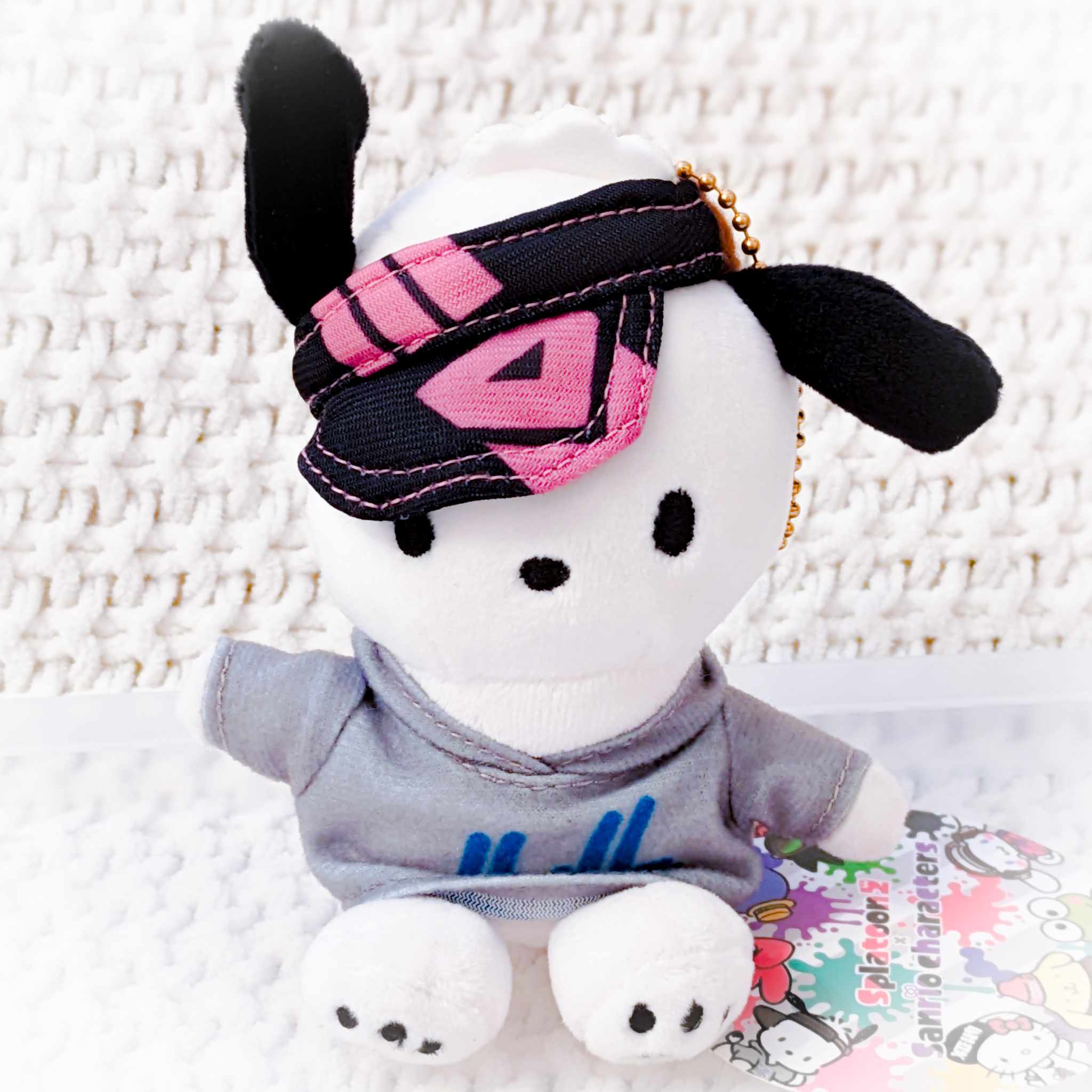 Pochacco Splatoon 2 x Sanrio Characters Collaboration Plush Keychain Miokii Shop