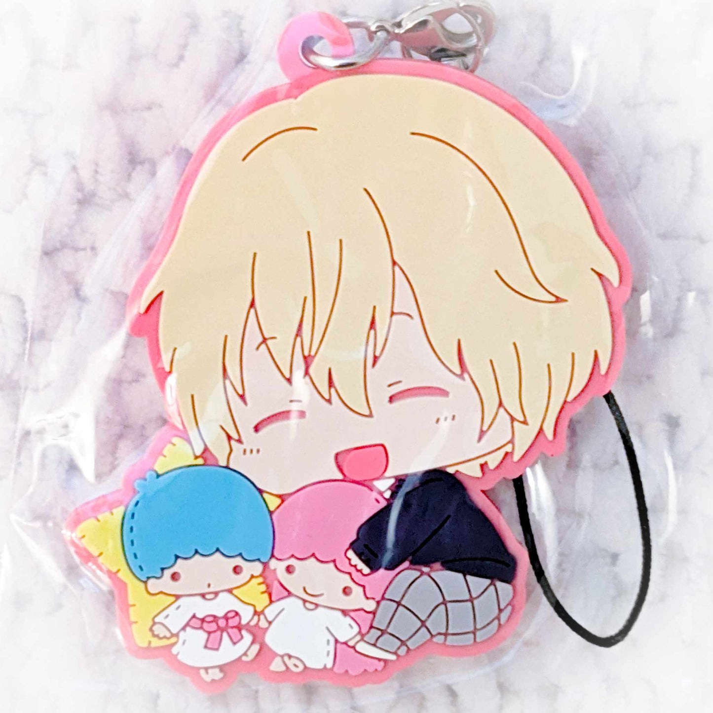 Ryo Nishimiya x Twin Little Stars - Sanrio Boys Danshi Anime Chibi Keychain Rubber Strap