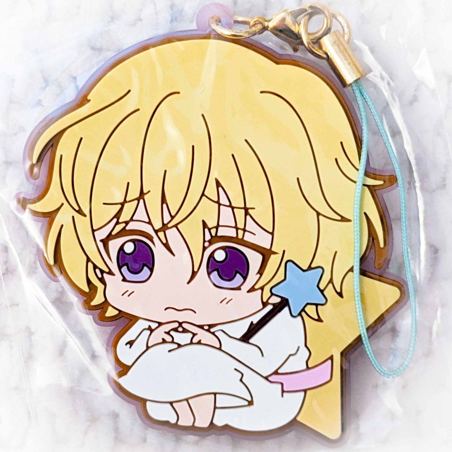 Ryo Nishimiya x Twin Little Stars - Sanrio Boys Danshi Anime Chibi Keychain Rubber Strap