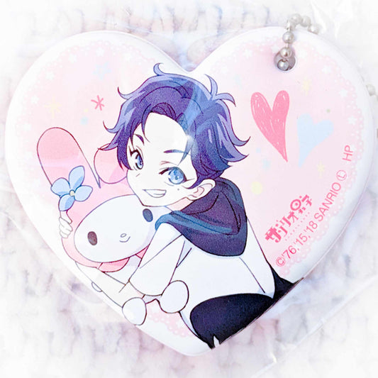 Mizuno Yuu & My Melody - Sanrio Boys Danshi Anime Heart Shaped Vinyl Keychain