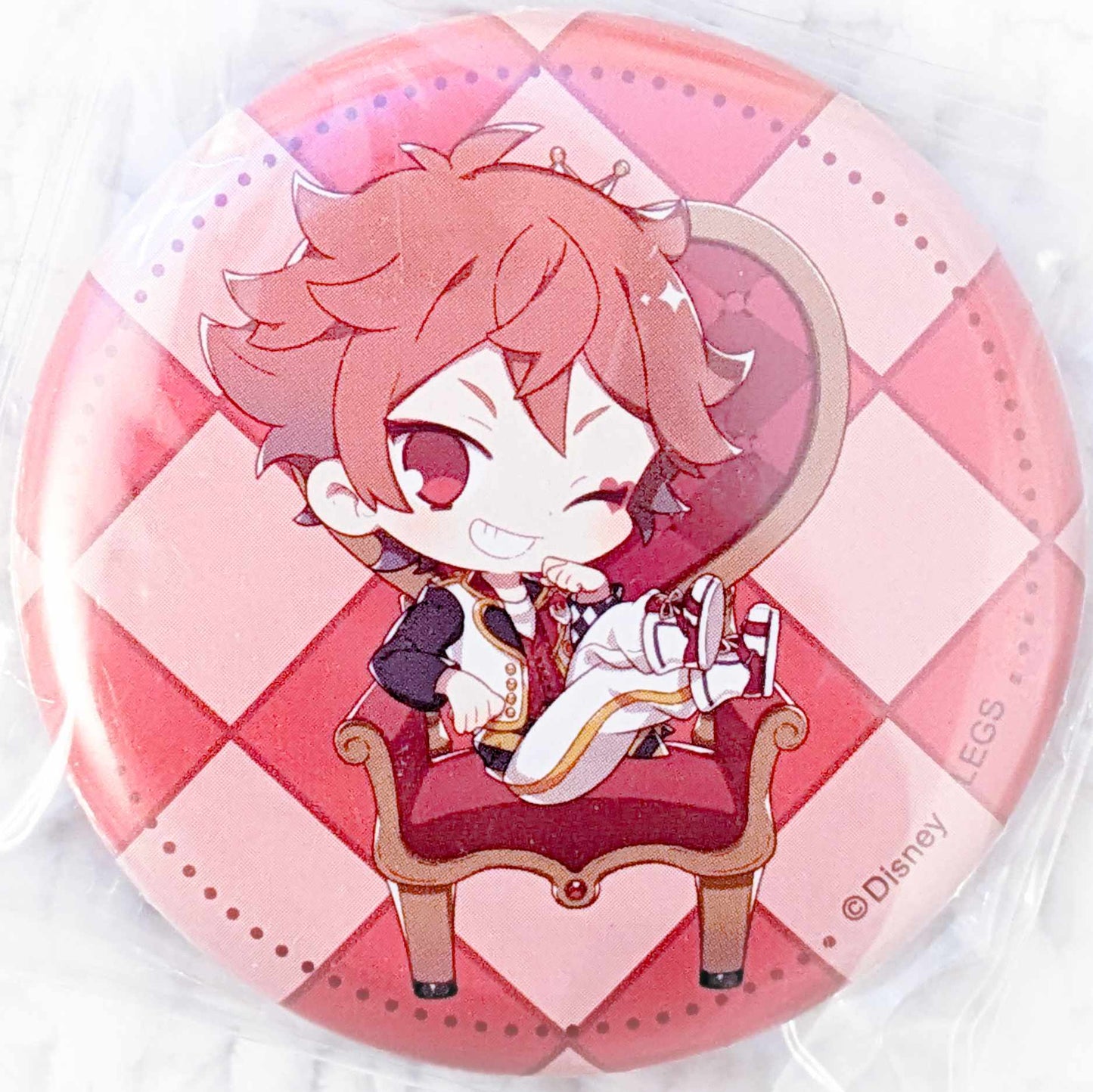 Ace Trappola - Disney Twisted Wonderland x OH MY CAFE Chibi Pin Badge Button