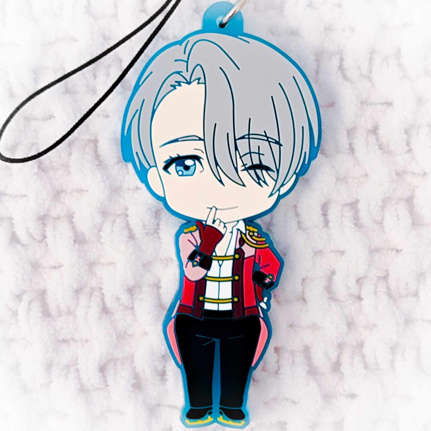 Victor Nikiforov - Yuri!!! On Ice Anime Nendoroid Keychain Rubber Strap