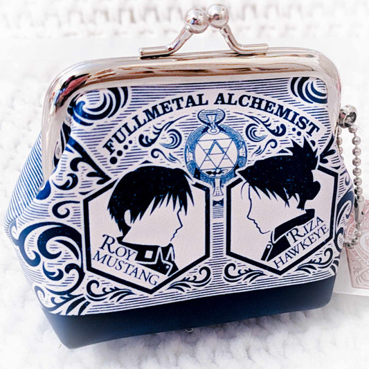 Roy Mustang & Riza Hawkeye - Fullmetal Alchemist x Sanrio Anime Mini Coin Purse Keychain