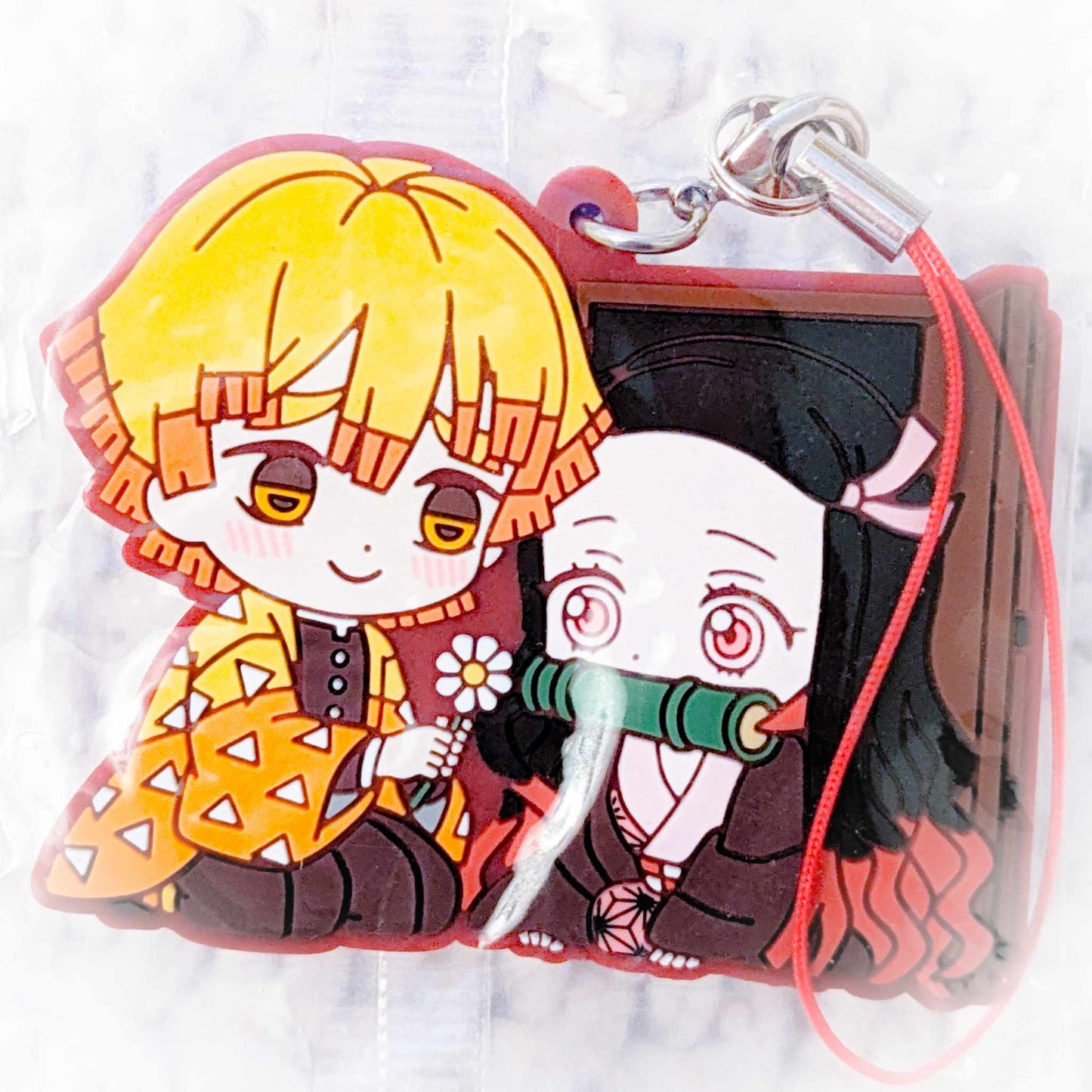 Zenitsu Agatsuma & Nezuko Kamado - Kimetsu no Yaiba Demon Slayer Anime Rubber Strap