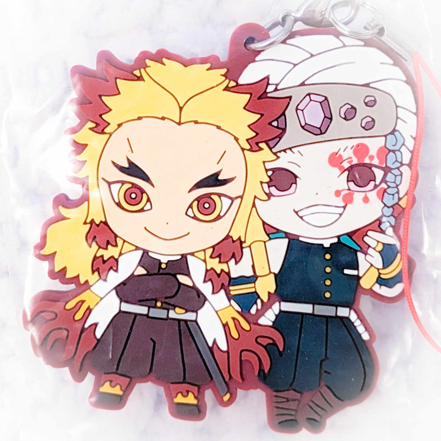 Kyojuro Rengoku & Tengen Uzui - Kimetsu no Yaiba Demon Slayer Anime Rubber Strap