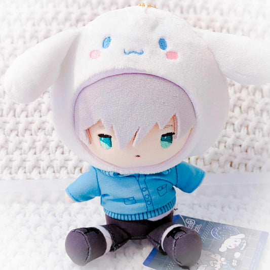 Seishiro Nagi x Cinnamoroll - BLUELOCK x Sanrio Blue Lock Anime Plush Keychain