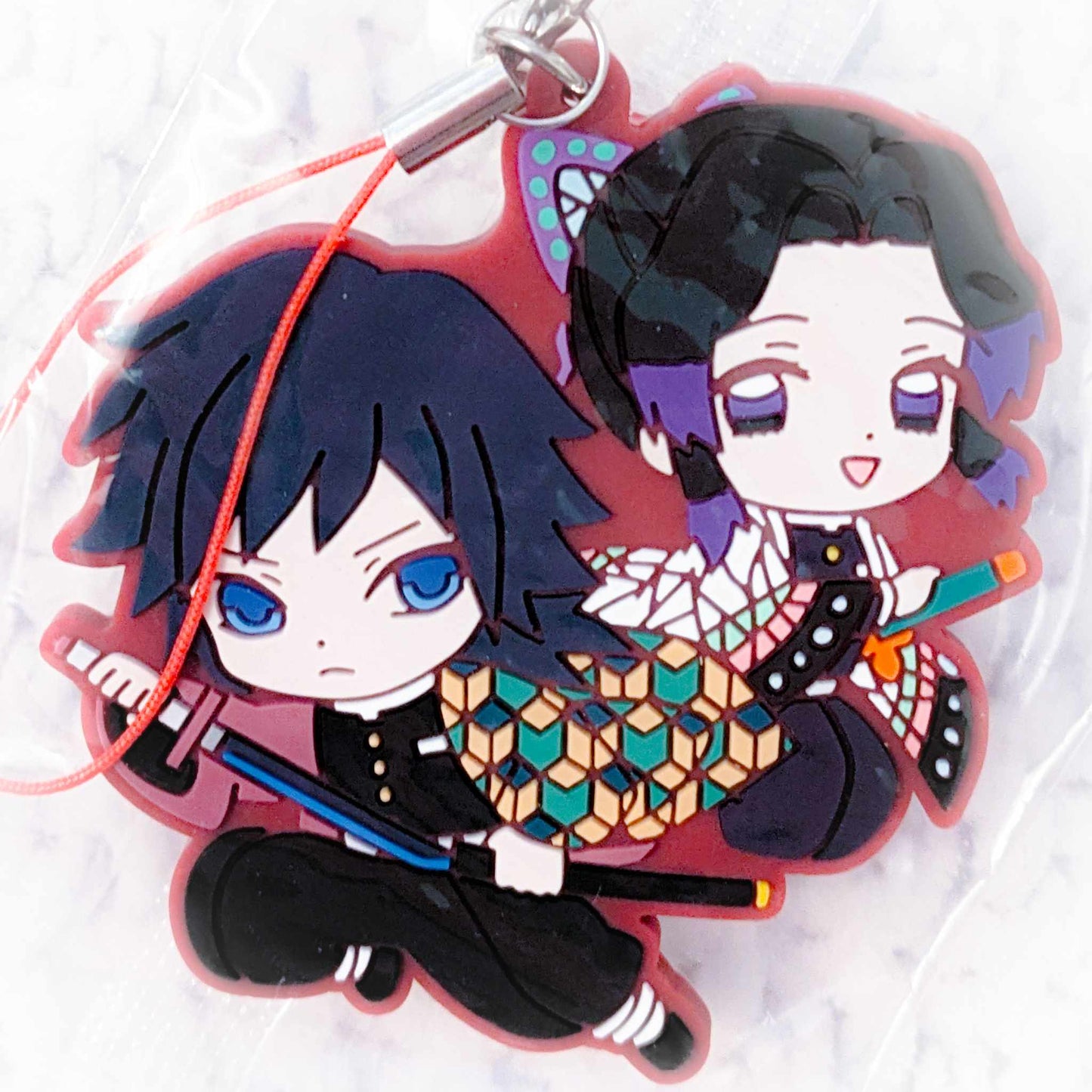 Giyuu Tomioka & Shinobu Kocho - Kimetsu no Yaiba Demon Slayer Anime Rubber Strap