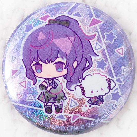 Asahina Mafuyu & Cogimyun - Project Sekai Colorful Stage x Sanrio Glitter Pin Badge Button