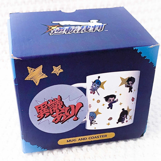 Phoenix Wright Ace Attorney Group Cast Capcom Chibi Mug + Coaster