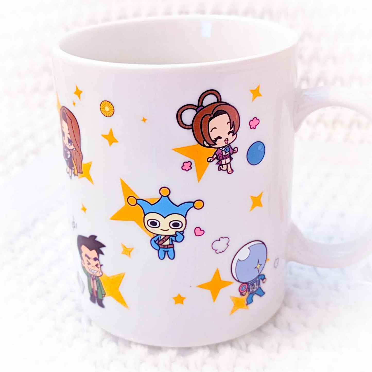 Phoenix Wright Ace Attorney Group Cast Capcom Chibi Mug + Coaster