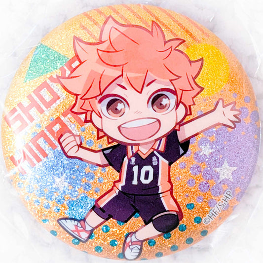 Shoyo Hinata - Haikyuu!! Anime Glitter Pin Badge Button