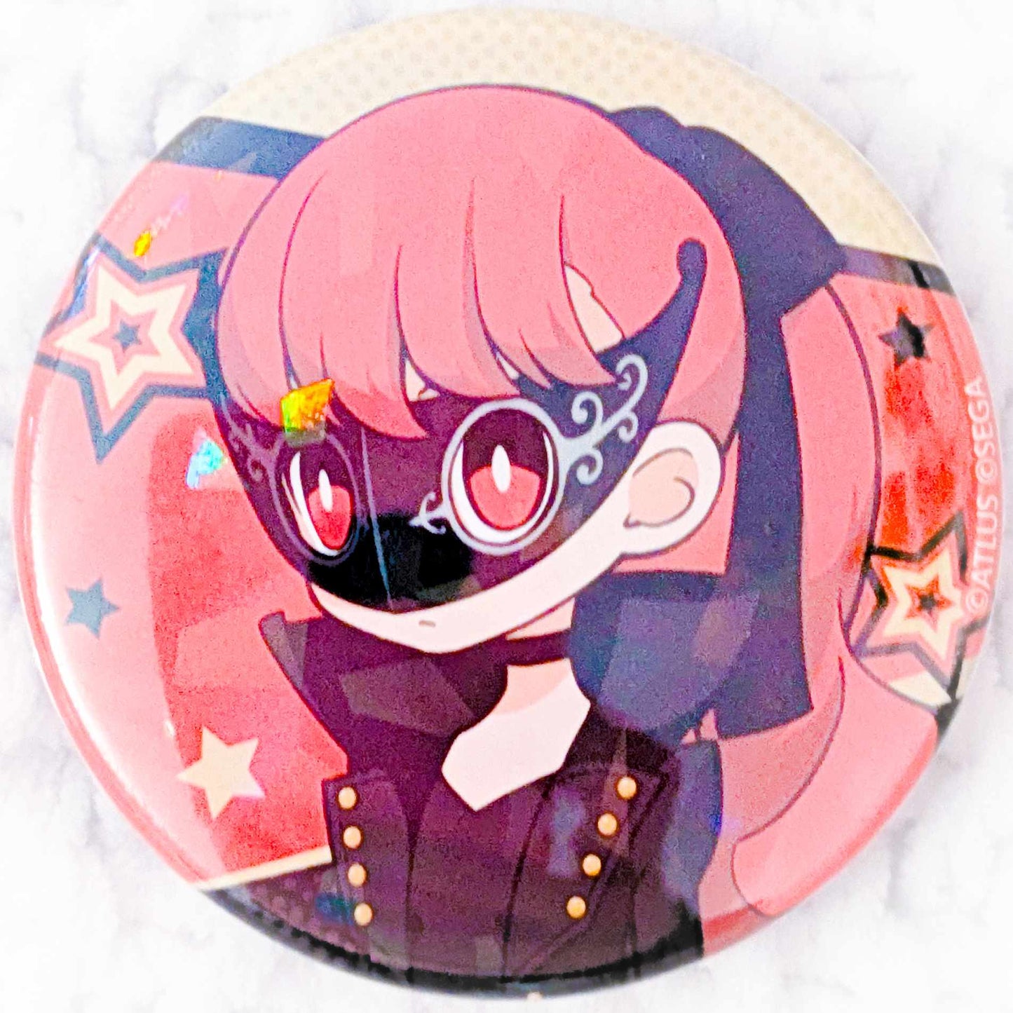 Kasumi Yoshizawa - Violet - Persona 5 Tactica Anime Holographic Pin Badge Button