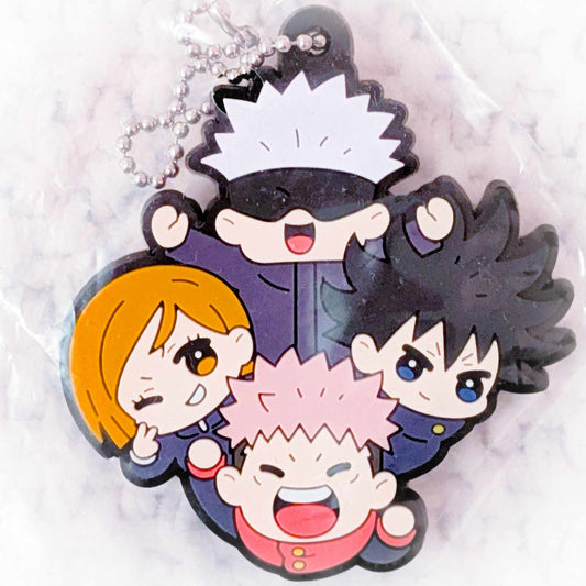 Satoru Gojo Yuji Itadori Nobara Kugisaki & Megumi Fushiguro - Jujutsu Kaisen Anime Buddycolle Rubber Keychain