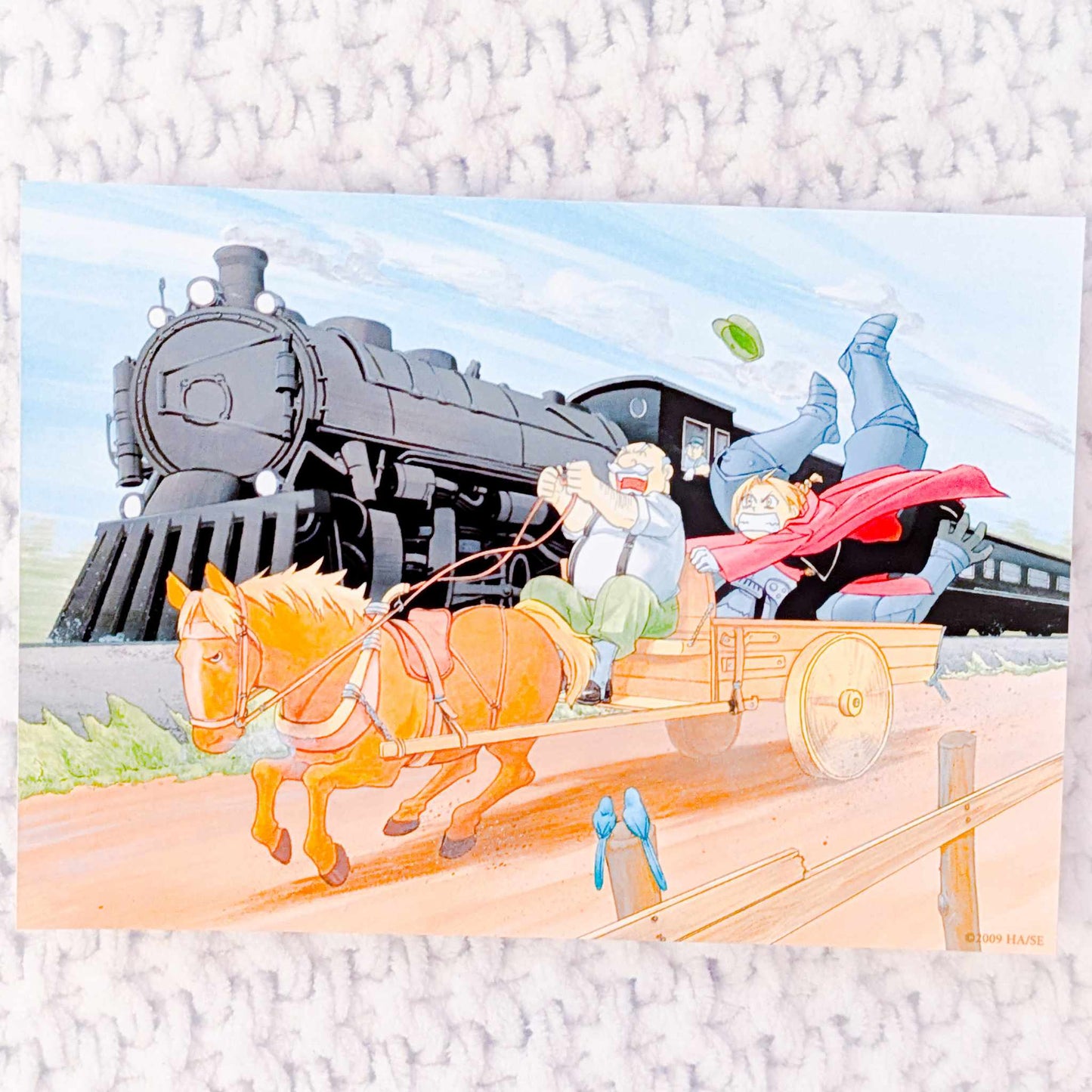 Edward & Alphonse Elric - Fullmetal Alchemist Brotherhood Manga Art Photo Card