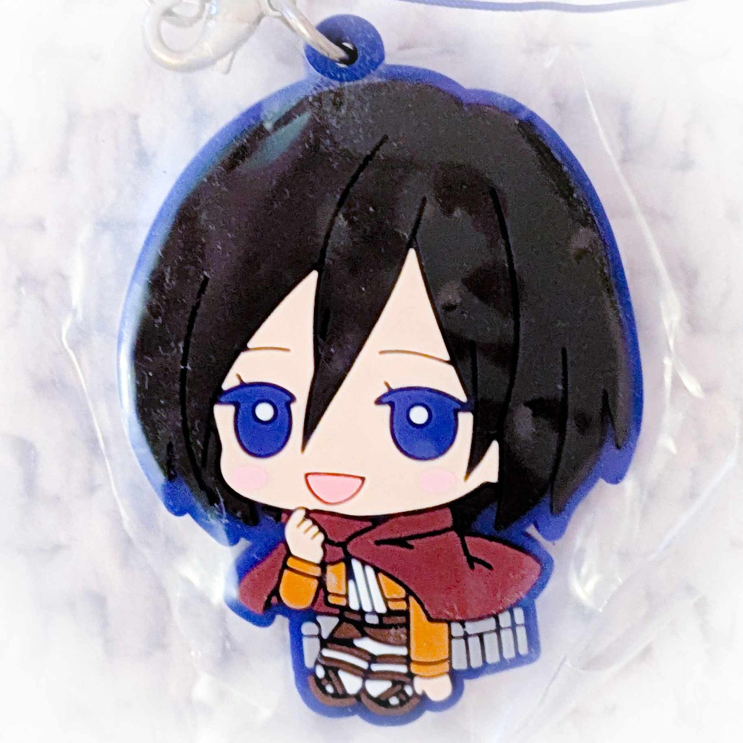 Mikasa Ackerman - Attack on Titan Anime Keychain Rubber Strap