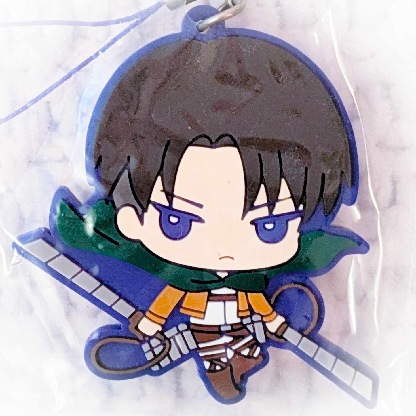 Levi Ackerman - Attack on Titan Anime Keychain Rubber Strap
